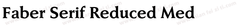 Faber Serif Reduced Med字体转换